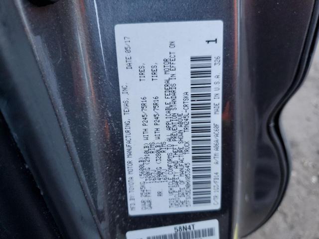 5TFSX5EN0HX053645 - 2017 TOYOTA TACOMA ACCESS CAB ნაცრისფერი ფოტო 12