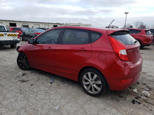 KMHCU5AE3EU146218 - 2014 HYUNDAI ACCENT GLS RED photo 2