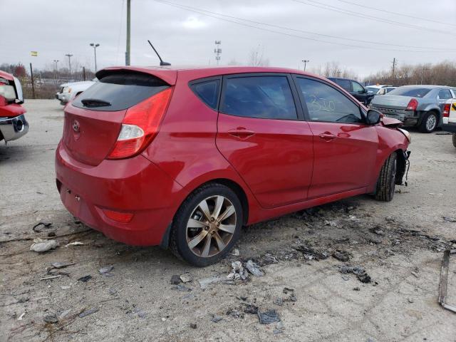 KMHCU5AE3EU146218 - 2014 HYUNDAI ACCENT GLS RED photo 3