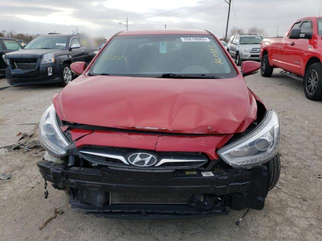 KMHCU5AE3EU146218 - 2014 HYUNDAI ACCENT GLS RED photo 5