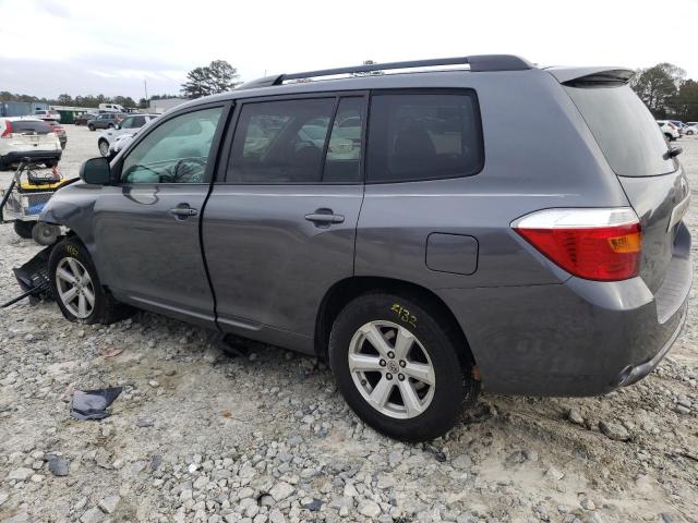 5TDZK3EH3AS004723 - 2010 TOYOTA HIGHLANDER GRAY photo 2