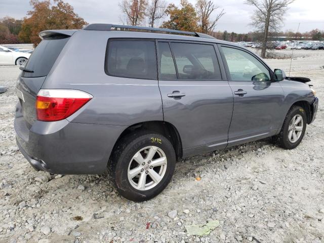 5TDZK3EH3AS004723 - 2010 TOYOTA HIGHLANDER GRAY photo 3