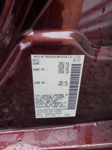 1N4BL4DV1PN318158 - 2023 NISSAN ALTIMA SV BURGUNDY photo 12