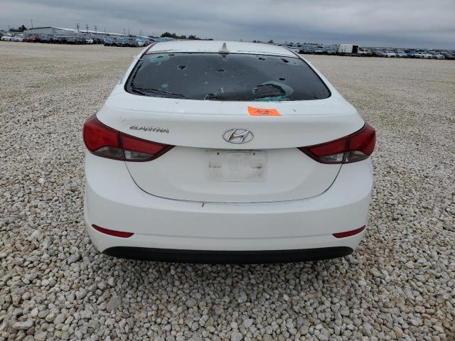 5NPDH4AEXEH505632 - 2014 HYUNDAI ELANTRA SE WHITE photo 6