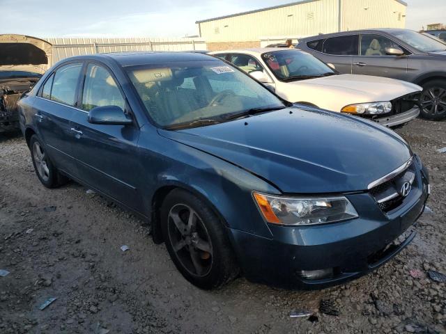 5NPEU46F67H212931 - 2007 HYUNDAI SONATA SE BLUE photo 4