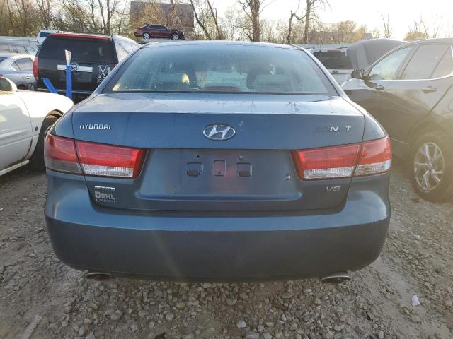 5NPEU46F67H212931 - 2007 HYUNDAI SONATA SE BLUE photo 6