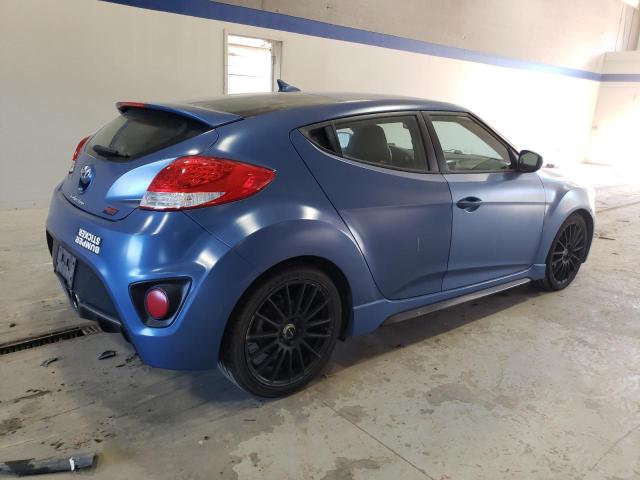 KMHTC6AE9GU264107 - 2016 HYUNDAI VELOSTER TURBO BLUE photo 3