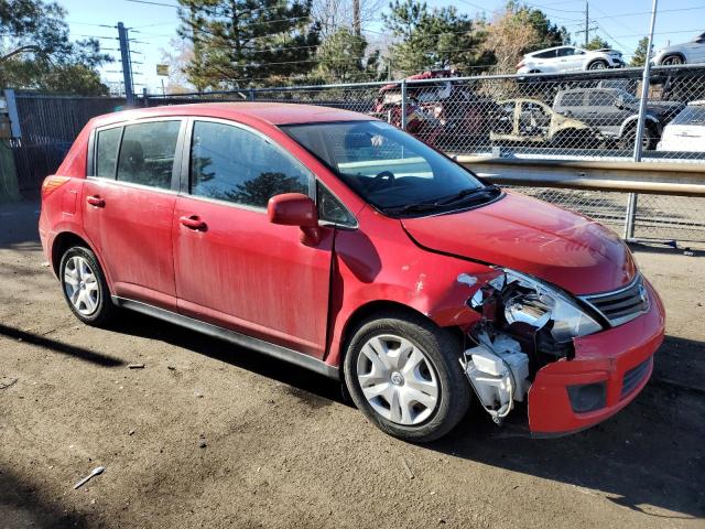 3N1BC1CP1BL517251 - 2011 NISSAN VERSA S RED photo 4