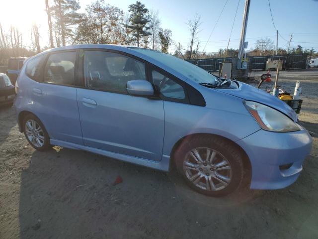 JHMGE8H48AC023191 - 2010 HONDA FIT SPORT BLUE photo 4