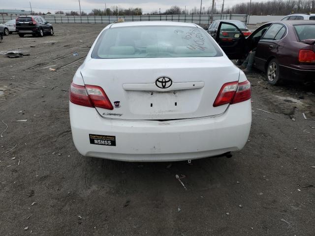 4T1BE46K27U597242 - 2007 TOYOTA CAMRY CE WHITE photo 6