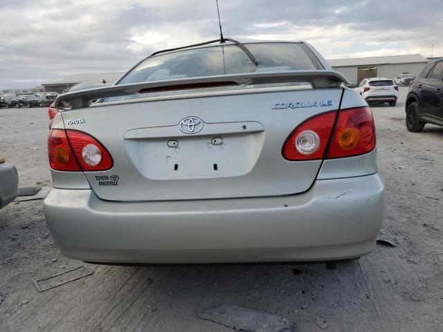 2T1BR38E83C116590 - 2003 TOYOTA COROLLA CE SILVER photo 6