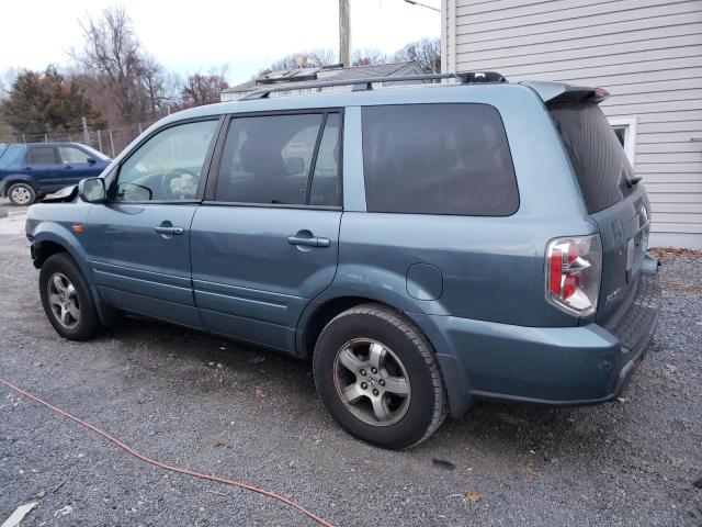 2HKYF18436H507369 - 2006 HONDA PILOT EX BLUE photo 2