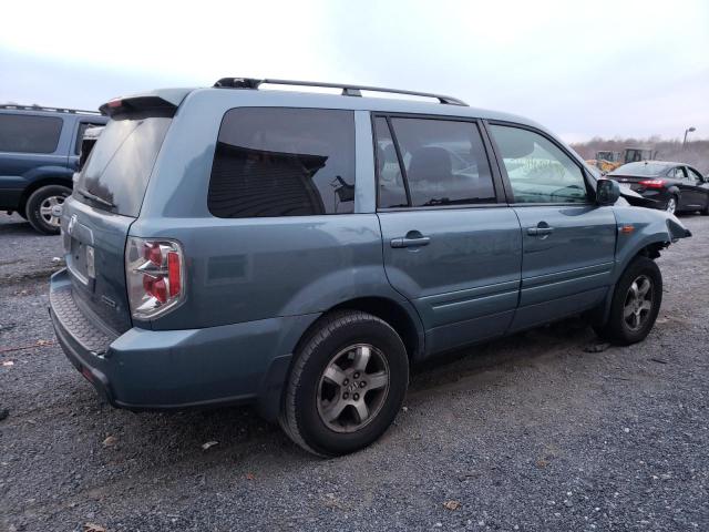 2HKYF18436H507369 - 2006 HONDA PILOT EX BLUE photo 3