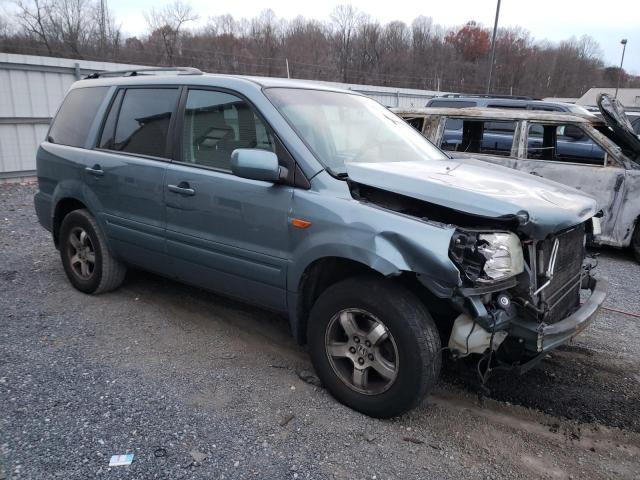 2HKYF18436H507369 - 2006 HONDA PILOT EX BLUE photo 4