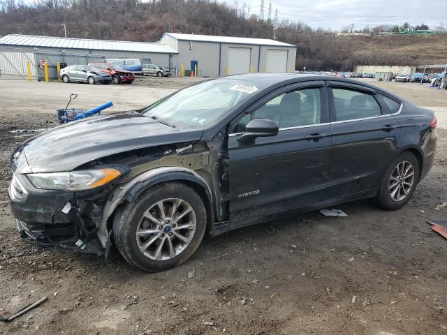 3FA6P0LU6HR232494 - 2017 FORD FUSION SE HYBRID BLACK photo 1