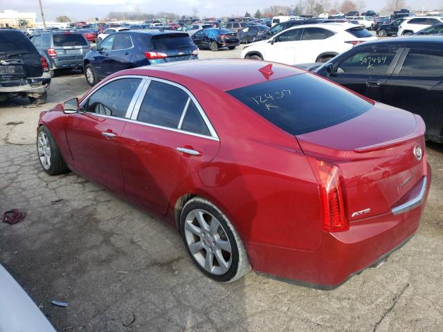 1G6AA5RX1D0124317 - 2013 CADILLAC ATS RED photo 2