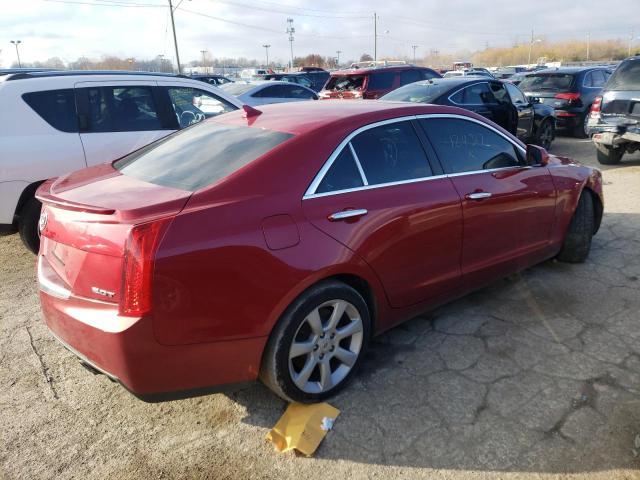 1G6AA5RX1D0124317 - 2013 CADILLAC ATS RED photo 3