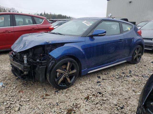 KMHTC6AE9FU241604 - 2015 HYUNDAI VELOSTER TURBO BLUE photo 1