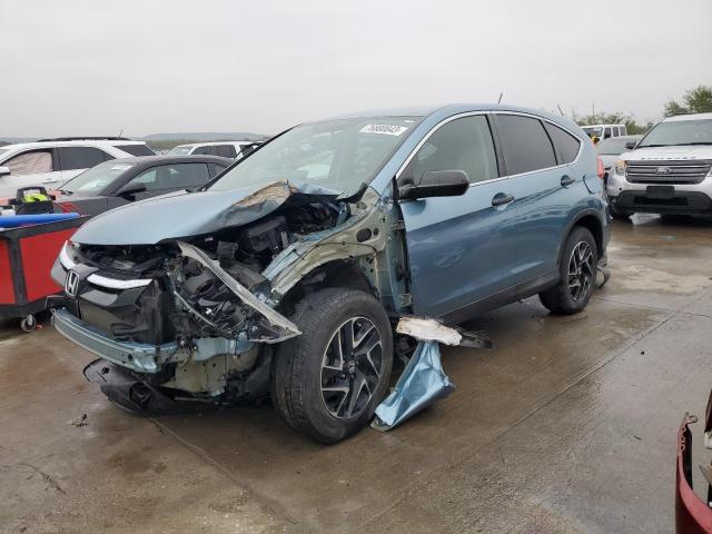 2HKRM3H41GH548932 - 2016 HONDA CR-V SE TURQUOISE photo 1