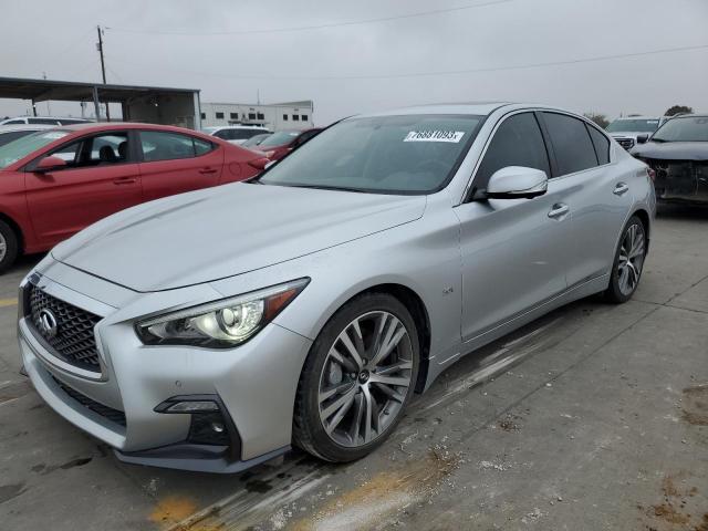 JN1EV7AP4KM511060 - 2019 INFINITI Q50 LUXE SILVER photo 1