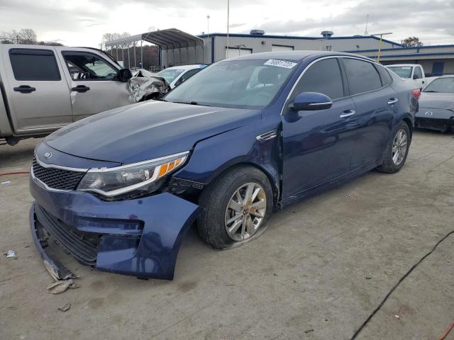 5XXGT4L37JG250273 - 2018 KIA OPTIMA LX BLUE photo 1