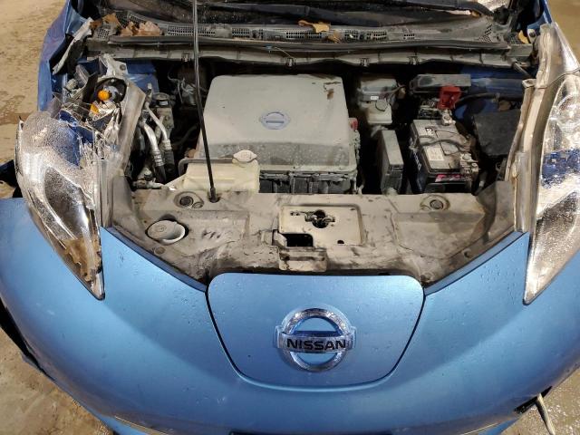 1N4AZ0CP8DC411417 - 2013 NISSAN LEAF S BLUE photo 11