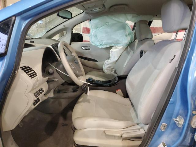 1N4AZ0CP8DC411417 - 2013 NISSAN LEAF S BLUE photo 7