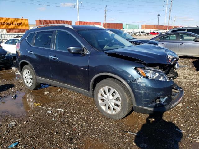 KNMAT2MT5GP637768 - 2016 NISSAN ROGUE S BLUE photo 4