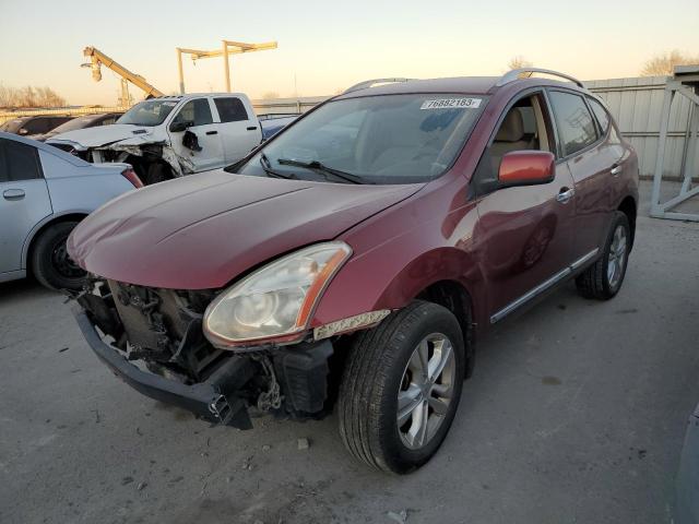 JN8AS5MV5DW614275 - 2013 NISSAN ROGUE S RED photo 1