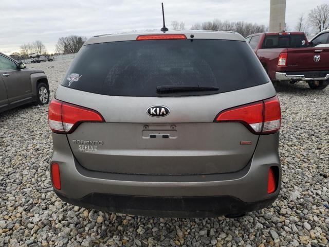 5XYKT3A62FG630559 - 2015 KIA SORENTO LX GRAY photo 6