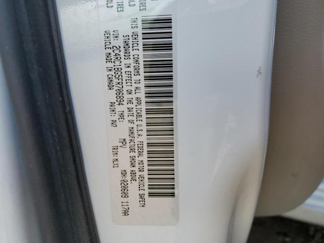 2C4RC1BG5FR706894 - 2015 CHRYSLER TOWN & COU TOURING WHITE photo 13