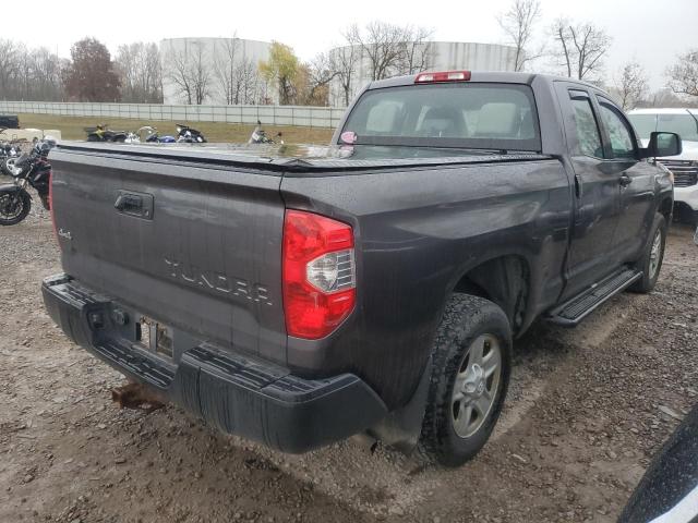 5TFUM5F18EX051358 - 2014 TOYOTA TUNDRA DOUBLE CAB SR GRAY photo 3