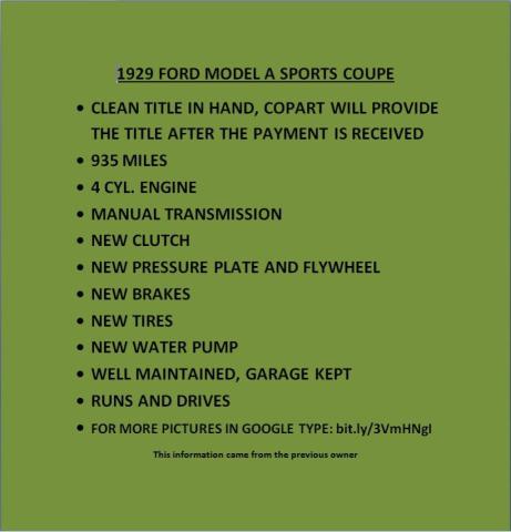 A2565808 - 1929 FORD MODEL A BLUE photo 12