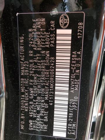 4T1T31AK0RU062428 - 2024 TOYOTA CAMRY SE NIGHT SHADE BLACK photo 13