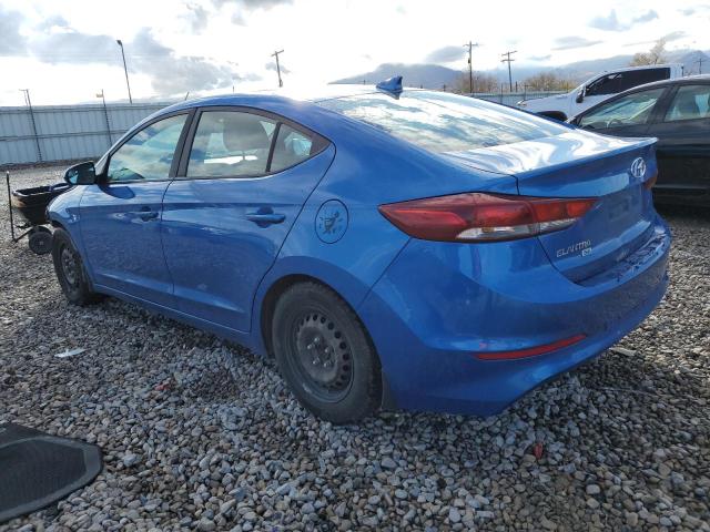 KMHD74LF4HU363163 - 2017 HYUNDAI ELANTRA SE BLUE photo 2