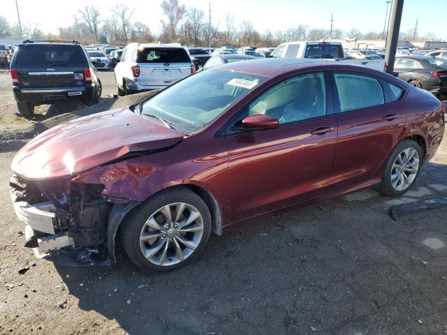 1C3CCCBB7FN555242 - 2015 CHRYSLER 200 S RED photo 1