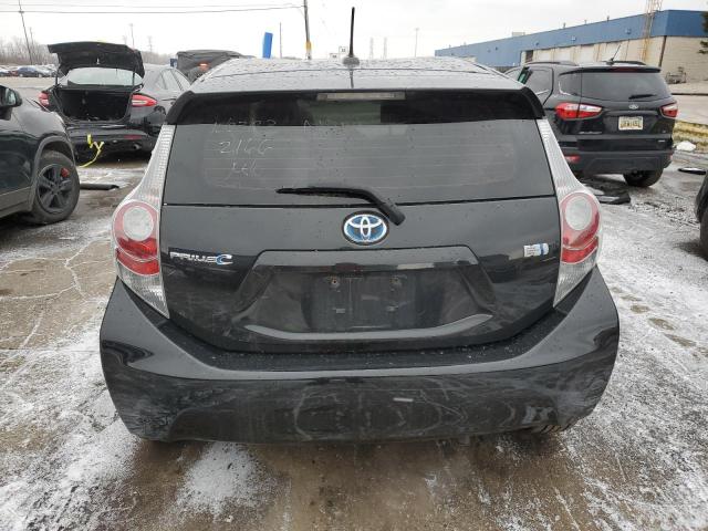 JTDKDTB30C1512166 - 2012 TOYOTA PRIUS BLACK photo 6