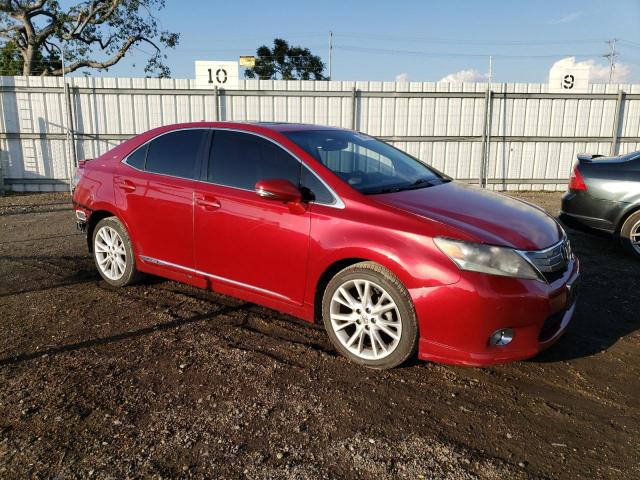 JTHBB1BA2C2049741 - 2012 LEXUS HS 250H RED photo 4