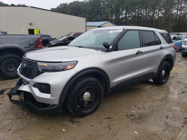 1FM5K8AB4MGB83667 - 2021 FORD EXPLORER POLICE INTERCEPTOR SILVER photo 1