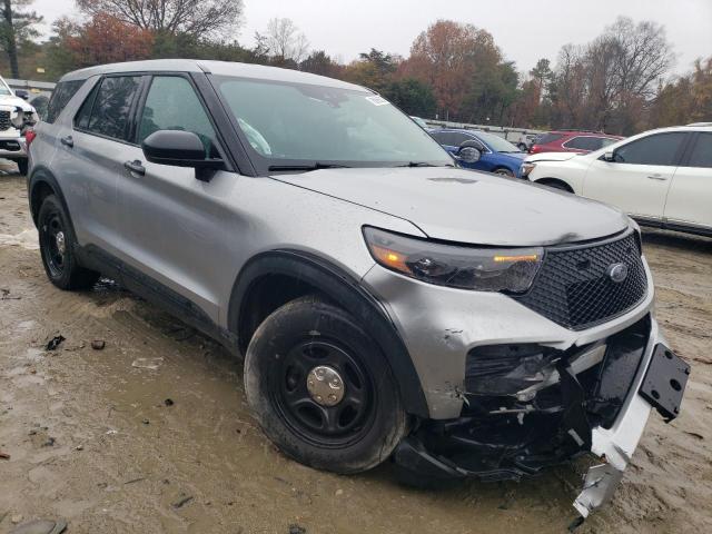 1FM5K8AB4MGB83667 - 2021 FORD EXPLORER POLICE INTERCEPTOR 银色 照片 4