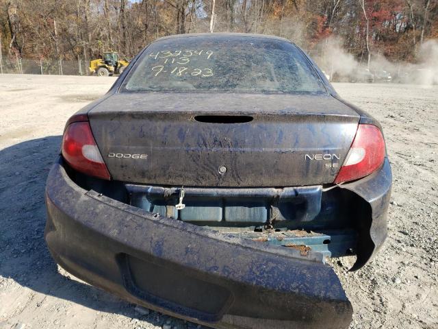 1B3ES46C22D502479 - 2002 DODGE NEON SE BLUE photo 6