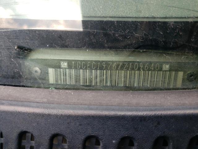 1GCEC19Z67Z109640 - 2007 CHEVROLET SILVERADO C1500 CLASSIC Boz foto 13