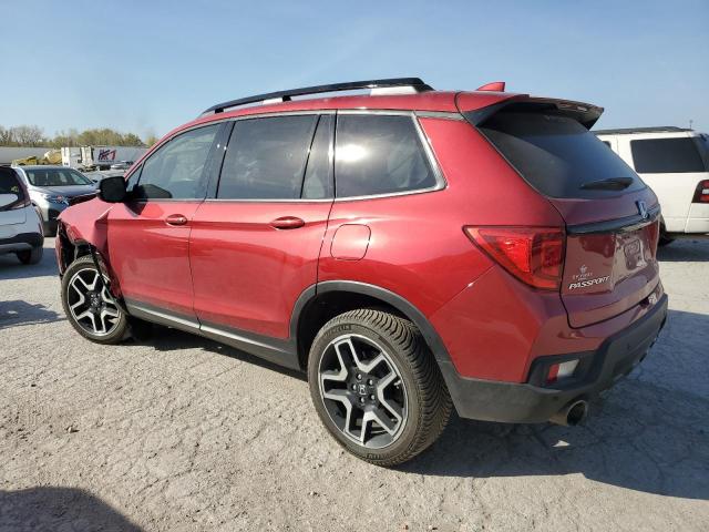 5FNYF8H03NB026928 - 2022 HONDA PASSPORT ELITE RED photo 2