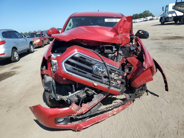 3TMAZ5CN7KM101311 - 2019 TOYOTA TACOMA DOUBLE CAB RED photo 5