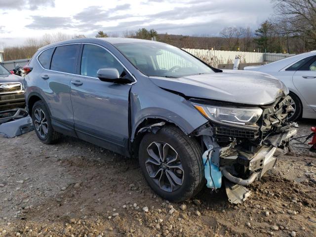 2HKRW2H87MH683612 - 2021 HONDA CR-V EXL BLUE photo 4