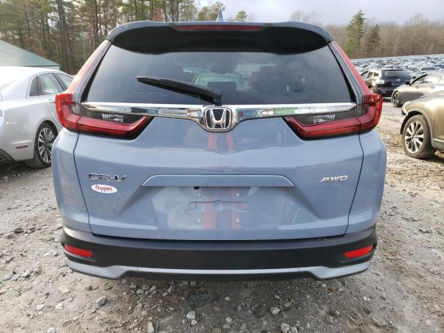 2HKRW2H87MH683612 - 2021 HONDA CR-V EXL BLUE photo 6