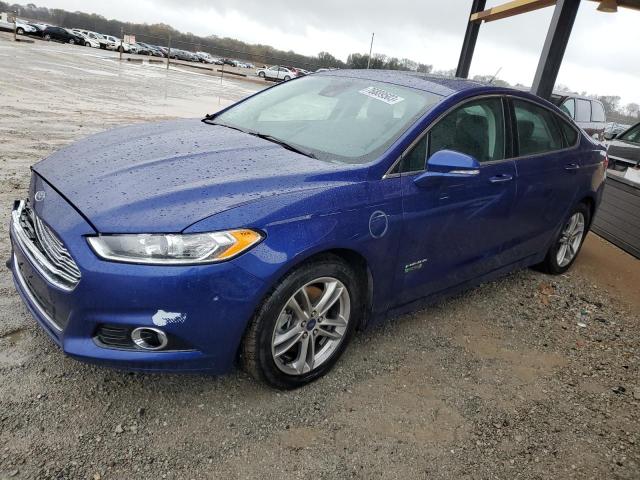 3FA6P0SU1GR157218 - 2016 FORD FUSION TITANIUM PHEV BLUE photo 1