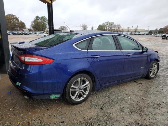 3FA6P0SU1GR157218 - 2016 FORD FUSION TITANIUM PHEV BLUE photo 3