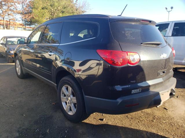 1GNKVJEDXBJ333564 - 2011 CHEVROLET TRAVERSE LT BLACK photo 2