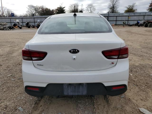 3KPA24AB2KE233040 - 2019 KIA RIO S WHITE photo 6